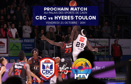 Prochain match au Palais : CBC-Hyères-Toulon