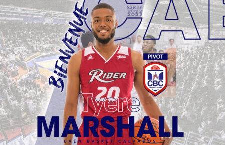 Tyere Marshall débarque au Caen Basket Calvados