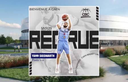 Yann Siegwarth de retour au Caen Basket Calvados
