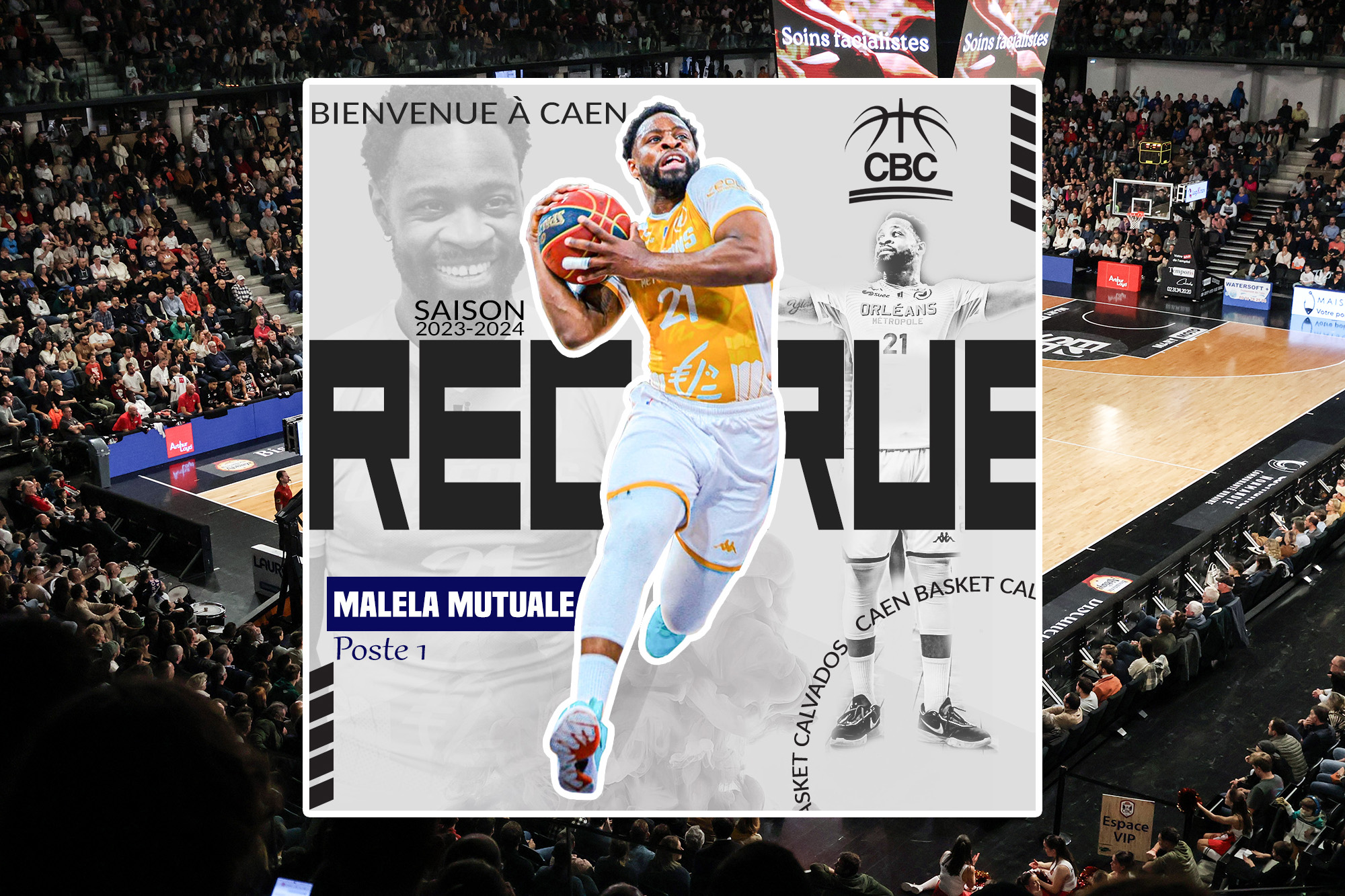 You are currently viewing Malela Mutuale rejoint le Caen Basket Calvados