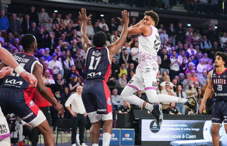 Nantes vient s&rsquo;imposer au Palais des sports Caen la mer