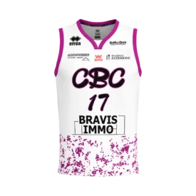 Maillot Home blanc CBC saison 2025/2026